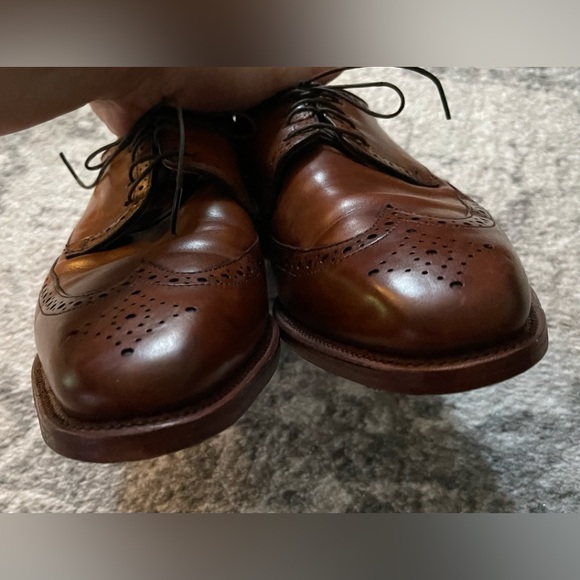 Allen Edmunds Bel Air Cognac Oxford Shoes Size 9.5 D - Picture 3 of 13